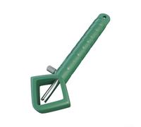 Poignée en acier pour le travail du cuir : design antidérapant, mécanisme de remplacement pour tampon lettre et chiffre, porte-tampon pour poinçon à bijoux, 16,5 cm