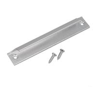 Poignée en alliage d'aluminium massif de 120 mm pour placard (120 mm | Alliage d'aluminium résistant, peinture de cuisson haute température, finition noire élégante, s'adapte aux armoires