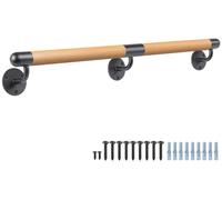 Poignée en bois de 200 cm – Support mural sécurisé pour escaliers et rampes