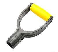 Poignée en D en polychlorure de vinyle pour pelles et râteaux, conçue pour plus de résistance et de confort, compatible avec les applications de trous de montage de 32 mm (jaune et noir)