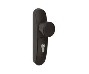 - Poignee exterieure bouton rotatif reversible debrayable pour antipanique JPM Couleur - Noir