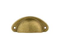 Poignée Meuble 10 Pièces Tiroir Coquille Poignée Rétro Demi-Cercle Armoire À Pharmacie Matériel De Meubles Vintage Bronze Jaune