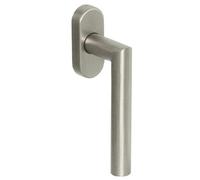 Poignée oscillo-batt. Inox brossé IN304 angle vif forme L - 749