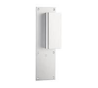 Poignée palière aluminium type Bastille 70x250mm argent bec de cane - HERACLES - I-231103