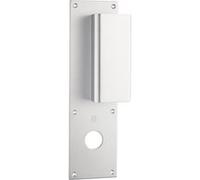 Poignée palière aluminium type Bastille 70x250mm argent trou de 26 - HERACLES - I-231103TR26