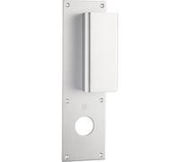 Poignée palière aluminium type Bastille 70x250mm argent trou de 32 - HERACLES - I-231103TR32