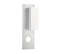 Poignée palière aluminium type Bastille 70x250mm argent trou de 36 - HERACLES - I-231103TR36