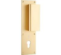 Poignée palière aluminium type Bastille 70x250mm champagne clé I - HERACLES - I-231102CLEI