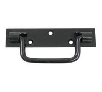 Poignée platine - AFBAT - 140mm - Noir - Acier - Ferrures pour volets battants