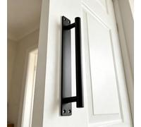 Poignée porte placard noire, poignées coulissantes en alliage d'aluminium | Surface polie pour une finition lisse et douce avec une apparence élégante.(38.4cm(15.12 in))