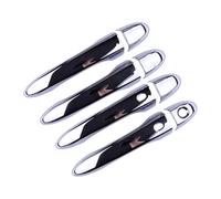 Poignée Porte Voiture pour Fiat 500X SUV 2016-2020 2021 2022 2023 Couvercle Poignée Porte Latérale Extérieure Garniture Poignée Capuchon Lunette Smart Keyless Chrome ABS Poignée Porte Extérieure