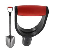 Poignée pour manche de pelle - Fixation universelle poignée en D - Accessoire poignée d'outil, pour creuser dans des environnements intérieurs et extérieurs, neige, jardin, paysage, maison, ferme