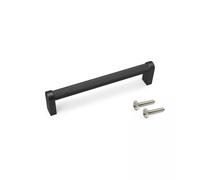Poignée pour meubles Bergen L141mm entraxe 128mm Aluminium Peint en noir- EMUCA - 9365414