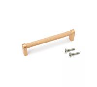 Poignée pour meubles Bergen L141mm entraxe 128mm Aluminium Peint en or- EMUCA - 9365410