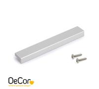 Poignée pour meubles Xirivella L160mm entraxe 128mm Aluminium Anodisé mat - EMUCA - 9355562