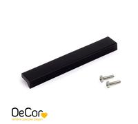 Poignée pour meubles Xirivella L160mm entraxe 128mm Aluminium Anodisé noir - EMUCA - 9355567