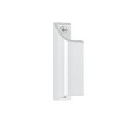 Poignée aileron profilée long 90mm Hoppe - Aluminium laqué blanc 9010.430