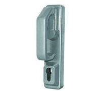 Poignée rotative pour serrure antipanique - PR2E gris aluminium métallisé JPM