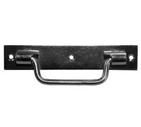 Poignée sur platine 140 mm BOURG MERMIER zingué blanc - 342143