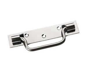 Poignée sur platine type Saint Etienne 140mm zingué blanc - MERMIER - M-342143 Noir G