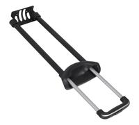 Poignée Télescopique de Valise Noir en Alliage D'aluminium, 3 Sections | Remplacement pour Trolley Case, Design Rétractable Robuste, Contrôle Plus Fluide, Réduit la Fatigue