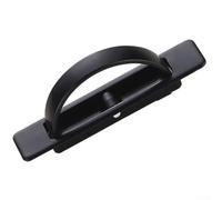 Poignée tournante escamotable 84 mm en alliage de zinc noir (noir mat) | Conception rétractable, fonction rotative, gain de place, look moderne, pour portes coulissantes