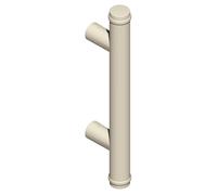 Poignée tubulaire extérieure DIVA XX avec supports droits D 35 mm H 350 mm blanc RAL9010 LA CROISEE DS DS7378-036