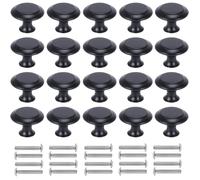 Poignées Cabinet Acier Inox Bouton de Meubles Portes Coupe Décoration Porte Cabinet Placard Tiroir Armoire de Cuisine (20 PCS)