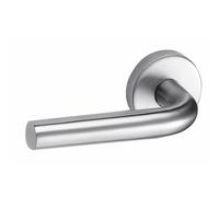 Poignées coudées sur rosaces rondes - inox 202 - LC VACHETTE