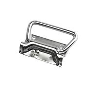 Poignées de boîte à outils robustes en acier inoxydable pliable à ressort pour poignée de boîte à outils pliante simple Poignée de traction en métal robuste pour le rangement d ' armoires Poignées en