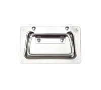 Poignées de boîte à outils robustes en acier inoxydable pliable à ressort pour poignée de boîte à outils pliante simple Poignée de traction en métal robuste pour le rangement d ' armoires Poignées en