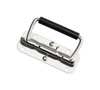Poignées de boîte à outils robustes en acier inoxydable pliable à ressort pour poignée de boîte à outils pliante simple Poignée de traction en métal robuste pour le rangement d ' armoires Poignées en