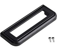 Poignées de meuble dorées 64mm lot de 2 anses tiroir en alliage de zinc plaqué finition luxueuse entraxe réglable 32 à 96mm poignée de placard cachée discrète p, Noir, Centres des trous: 96mm/3,8 po