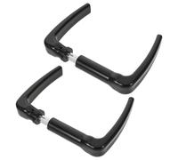 Poignées de Portail Extérieures Européennes, Lot de 2 set de Fer Noir | Poignée Portillon Exterieur, Poignées de Porte de Clôture, Installation DIY, Usage Jardin et Portail