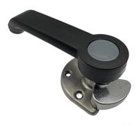 Poignées de porte de placard en acier inoxydable résistant à la chaleur pour four à vapeur, armoire de cuisine, tiroir, matériel de meubles gris (gauche)