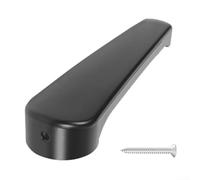 Poignées de porte en chrome poli, poignée de porte pour camping-car et salle de bains de caravane avec trou de 7 mm de diamètre - Configuration de montage (noir)