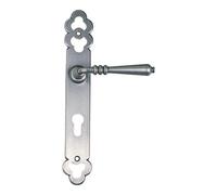 Poignées de porte - fer patiné cémenté - clé L - Languedoc BOUVET