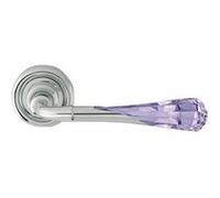 Poignées de porte haut de gamme et rosaces trou de cylindre Gemma violet G