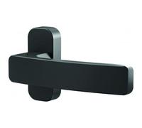 Poignées de porte sur rosaces étroites Quad pour menuiserie aluminium - noir mat VACHETTE
