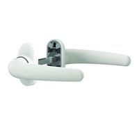 Poignées de porte sur rosaces étroites Scoot pour menuiserie aluminium - blanc brillant VACHETTE