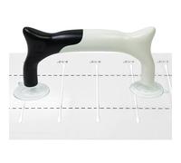 Poignées de règle pour le matelassage, poignée de règle, double grande ventouse, pince de règle pour patchwork, outils de couture, facile à assembler et à enlever, poignée ergonomique