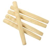Poignées en Bois 5 Pièces en Bois, Légères, pour Houes et Faucilles | Remplacement Facile, Lot de 5, Ton Khaki, Usage Jardinage, Compatible Manches D’outils