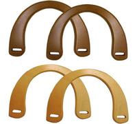 Poignées en bois pour sacs, lot de 4, à monter soi-même