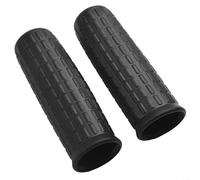 Poignées en caoutchouc pour brouettes 2 Pack, Tubes ronds noirs de remplacement, revêtements résistants aux intempéries antidérapants pour chariots de jardin, installation facile (122 x 32 mm)