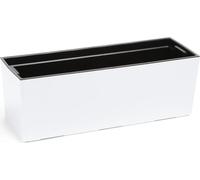 Poignées et supports pour jardinières de balcon/jardinières - 19 x 56 cm - Blanc