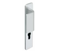 Poignées palière/béquille sur plaques clé I - aluminium argent - Bercy VACHETTE