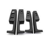 Poignées portières intérieures Lot De 2 Ou 4 Poignées Et Arrière Voiture Cadre D'accoudoir Panneau Commande Garniture Remplacement pour Skoda pour Superb 3TD867157 Poignée Porte Latérale(4PCS-Black)