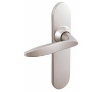 Poignées sur plaques clé I - aluminium chromé velours - EA 165 - Twist VACHETTE