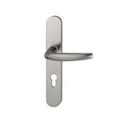 Ensemble de porte plaque large Atlanta HOPPE - 1530/300M - inox brossé F9 - clé i - ép.58/67 - 2834666