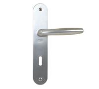 Poignées sur plaques clé L - aluminium anodisé argent - Orca VACHETTE